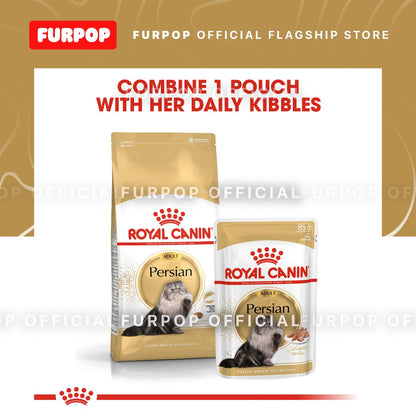 Royal Canin Persian Adult (12pcs Pouch 85g - 1BOX) Wet Cat Food - Feline Breed Nutrition