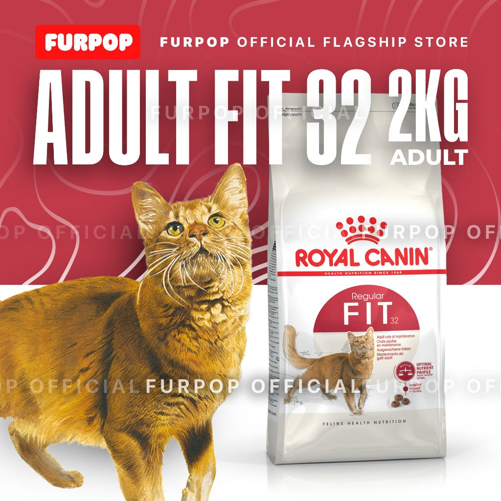 Royal Canin Adult Fit 32 Dry Cat Food (2kg) Feline Health Nutrition - FURPOP
