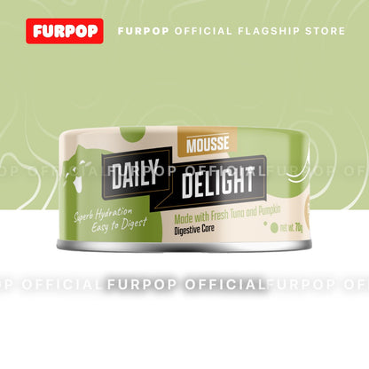 24pcs Daily Delight Mousse (1BOX 70 / 80g) Wet Cat Food Canned | Furpop