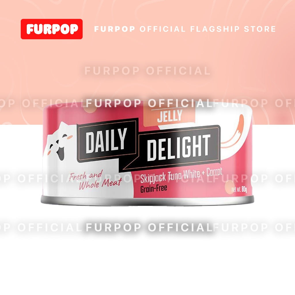 24pcs Daily Delight Jelly Cat Canned Food (1BOX 80g)– Skipjack Tuna & Chicken Wet Food for Cats
