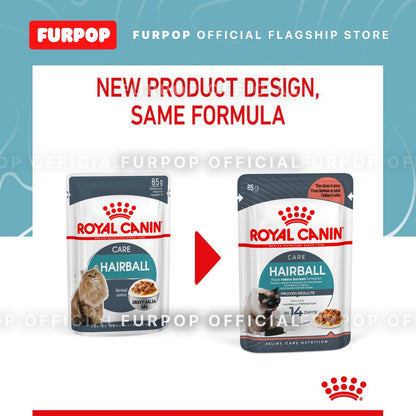 Royal Canin 12pcs Hairball Care (85g x 12 pouches) Adult Wet Cat Food - Feline Care Nutrition