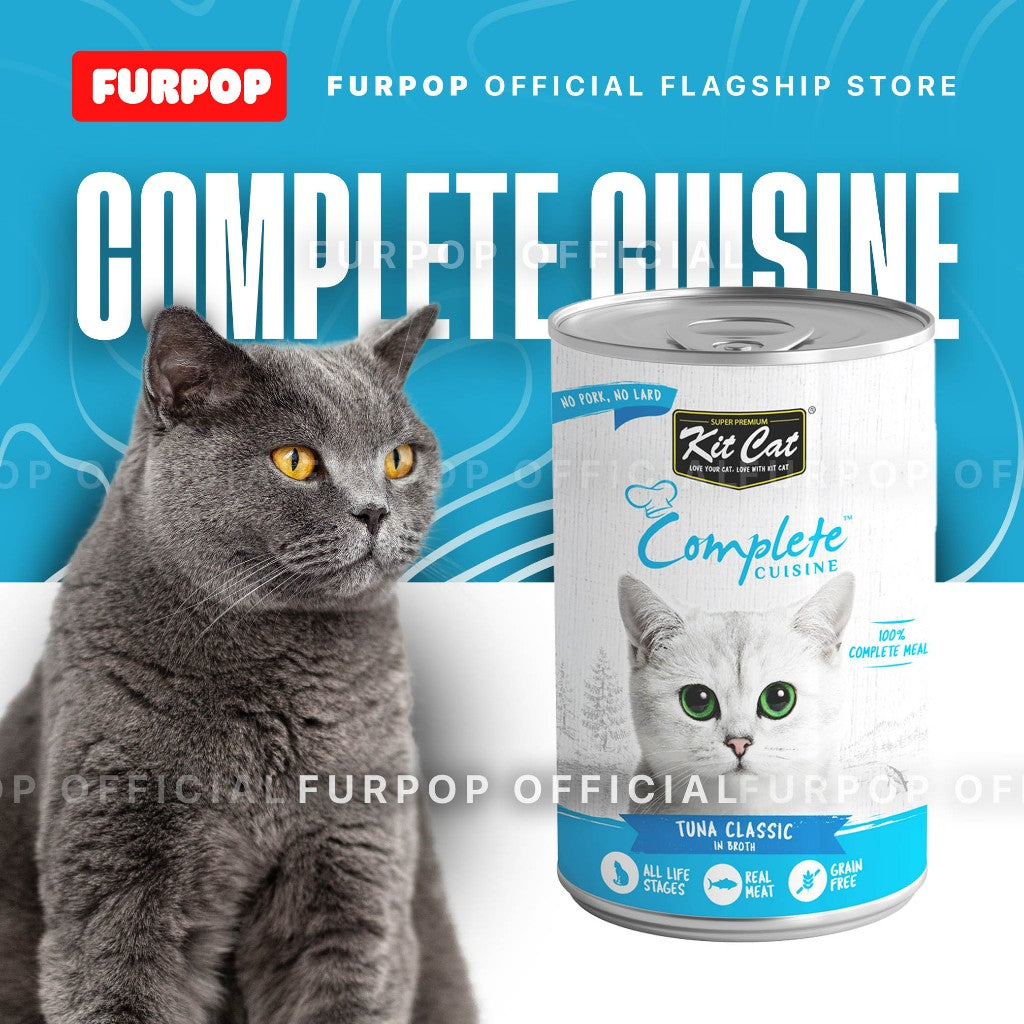 Kit Cat Complete Cuisine in Broth Tuna Classic Premium Wet Cat Food