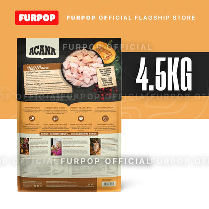 Acana 4.5kg Wild Prairie Cat & Kitten Dry Cat Food High Protein Premium Food | FURPOP