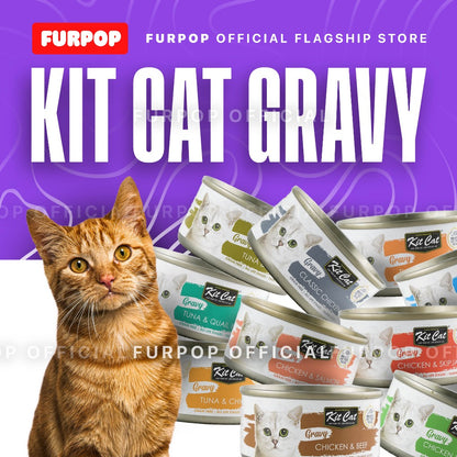 Kit Cat Gravy 70G Gravy Pet Food All Stages Adult Kitten Cat Can Cat Cats Wet Food Pet | FURPOP