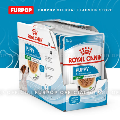 Royal Canin 12pcs Mini Puppy 85g x12pcs. Wet Dog Food - Size Health Nutrition | FURPOP
