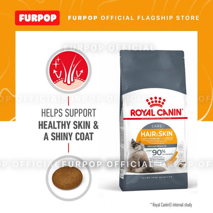 Royal Canin Hair & Skin Care 10KG Adult Dry Cat Food - Feline Care Nutrition