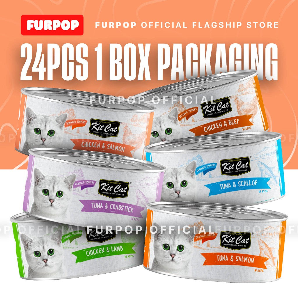 Kit Cat Deboned Canned Wet Cat Food 80G x 24pcs