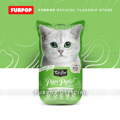 Kit Cat Purr PureePlus+ Wet Premium Cat Treats | FURPOP