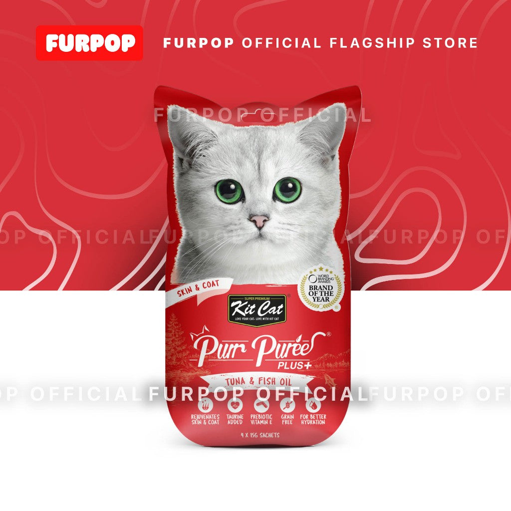 Kit Cat Purr PureePlus+ Wet Premium Cat Treats | FURPOP
