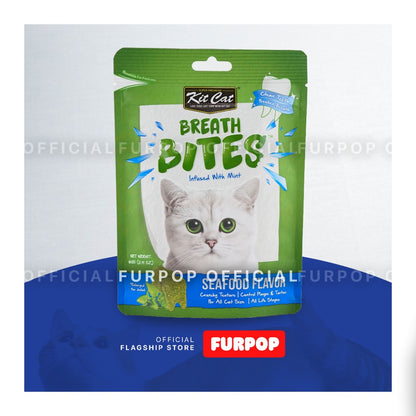 Kit Cat Breath Bite Cat Chicken Lamb Salmon Seafood Kitten