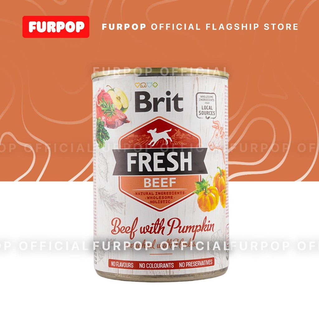 12pcs Brit Fresh Dog Wet Food Can 400G | FURPOP