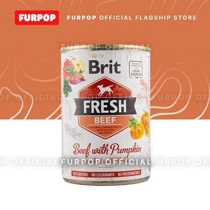 12pcs Brit Fresh Dog Wet Food Can 400G | FURPOP