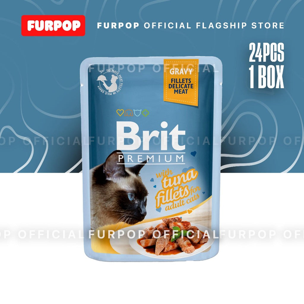 Brit 24pcs Premium by Nature Cat Jelly Gravy Wet Food 85g /100g 1 Box Carton