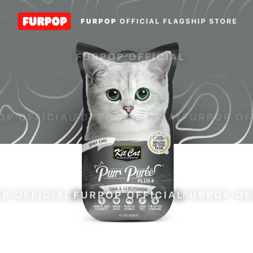 Kit Cat Purr PureePlus+ Wet Premium Cat Treats | FURPOP