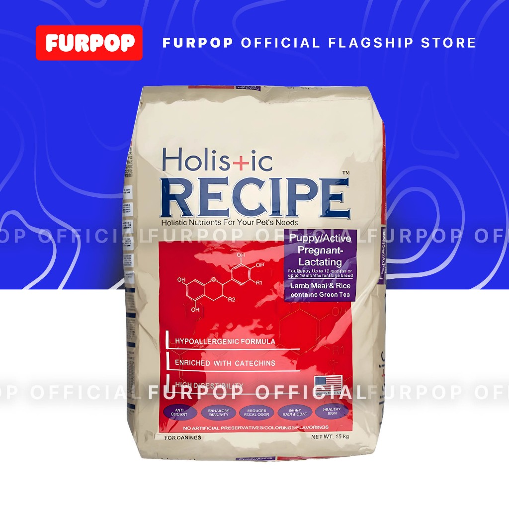 Holistic Recipe 15KG Puppy Dry Food Dog Food with Lamb Meal & Rice | FURPOP