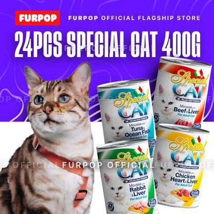24PCS Special Cat Mousse 400G Premium Cat Food | FURPOP