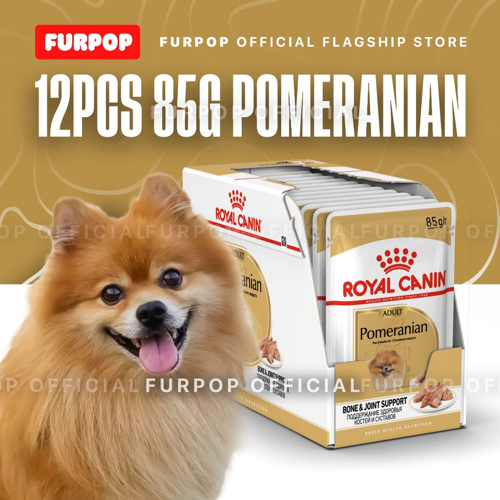 Royal Canin 12pcs Pomeranian Adult (85g x 12pcs) Wet Dog Food - Breed Health Nutrition