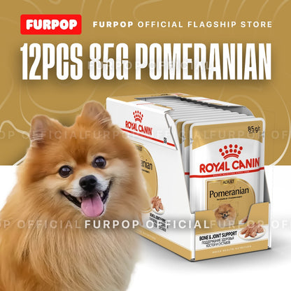Royal Canin 12pcs Pomeranian Adult (85g x 12pcs) Wet Dog Food - Breed Health Nutrition