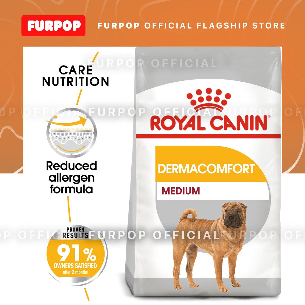 Royal Canin Medium Dermacomfort (3kg) Adult Dry Dog Food - Canine Care Nutrition