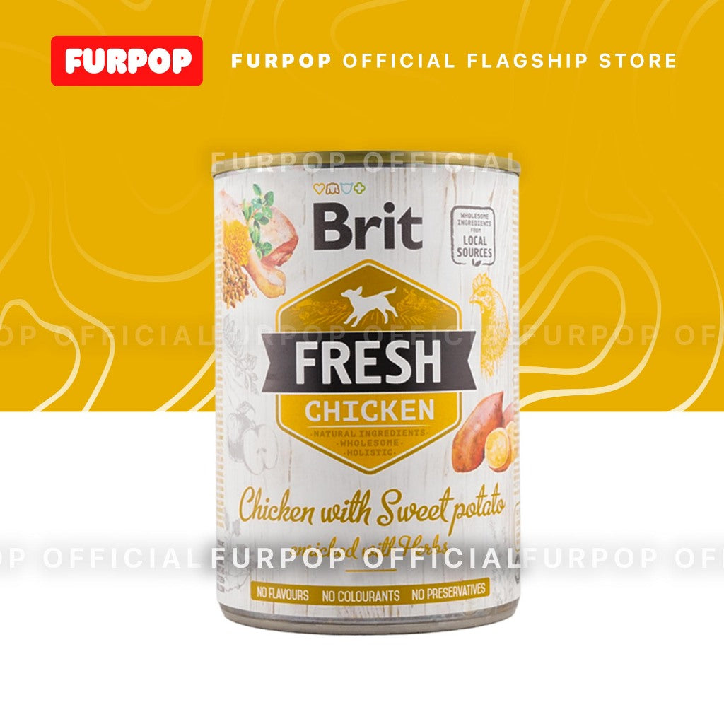 12pcs Brit Fresh Dog Wet Food Can 400G | FURPOP
