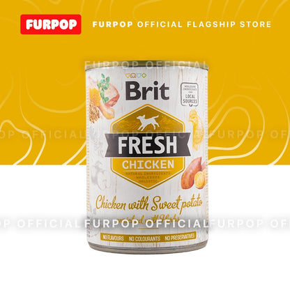 12pcs Brit Fresh Dog Wet Food Can 400G | FURPOP