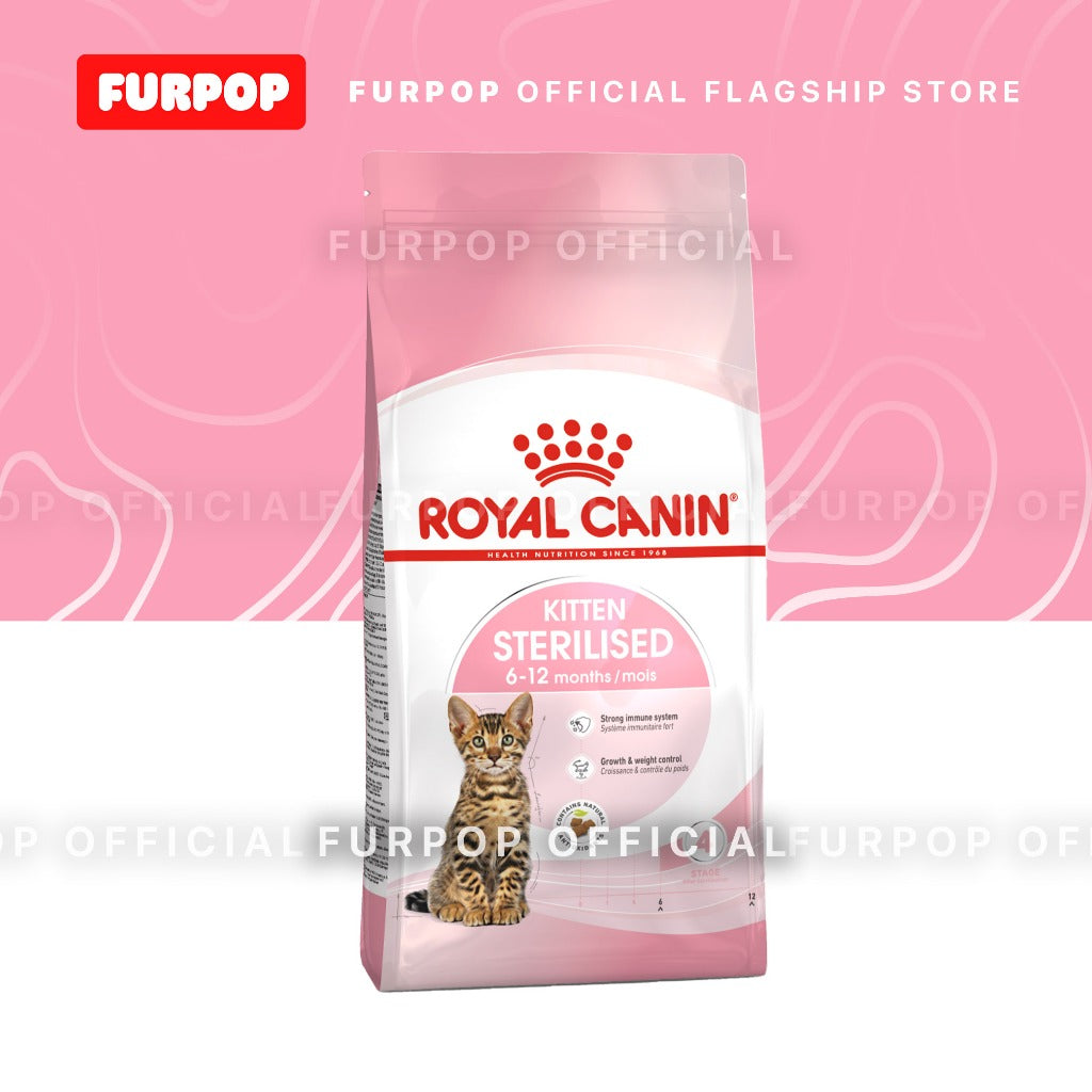 Royal Canin Sterilised Kitten 2KG Dry Food For Kitten 6-12 Months | FURPOP
