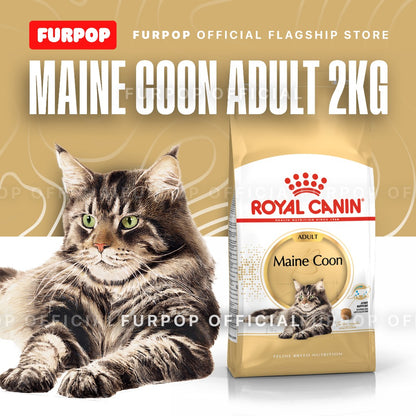 Royal Canin Maine Coon Adult (2kg) Dry Cat Food - Feline Breed Nutrition | FURPOP