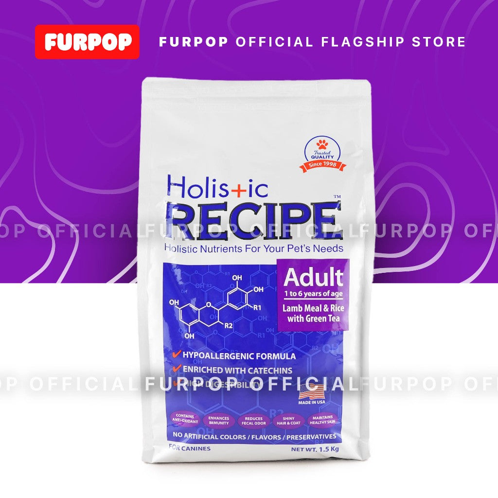 Holistic Recipe Adult Dry Food Dog Food with Lamb Meal & Rice 1.5KG | FURPOP OFFICIAL