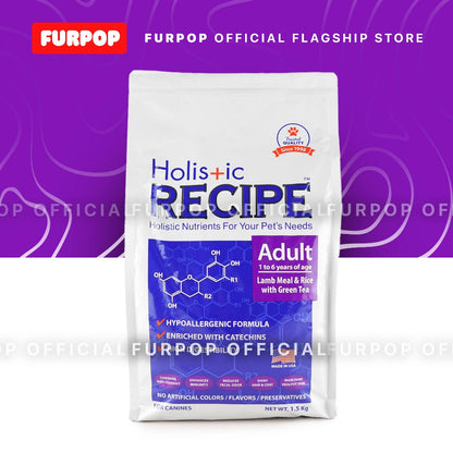 Holistic Recipe Adult Dry Food Dog Food with Lamb Meal & Rice 1.5KG | FURPOP OFFICIAL