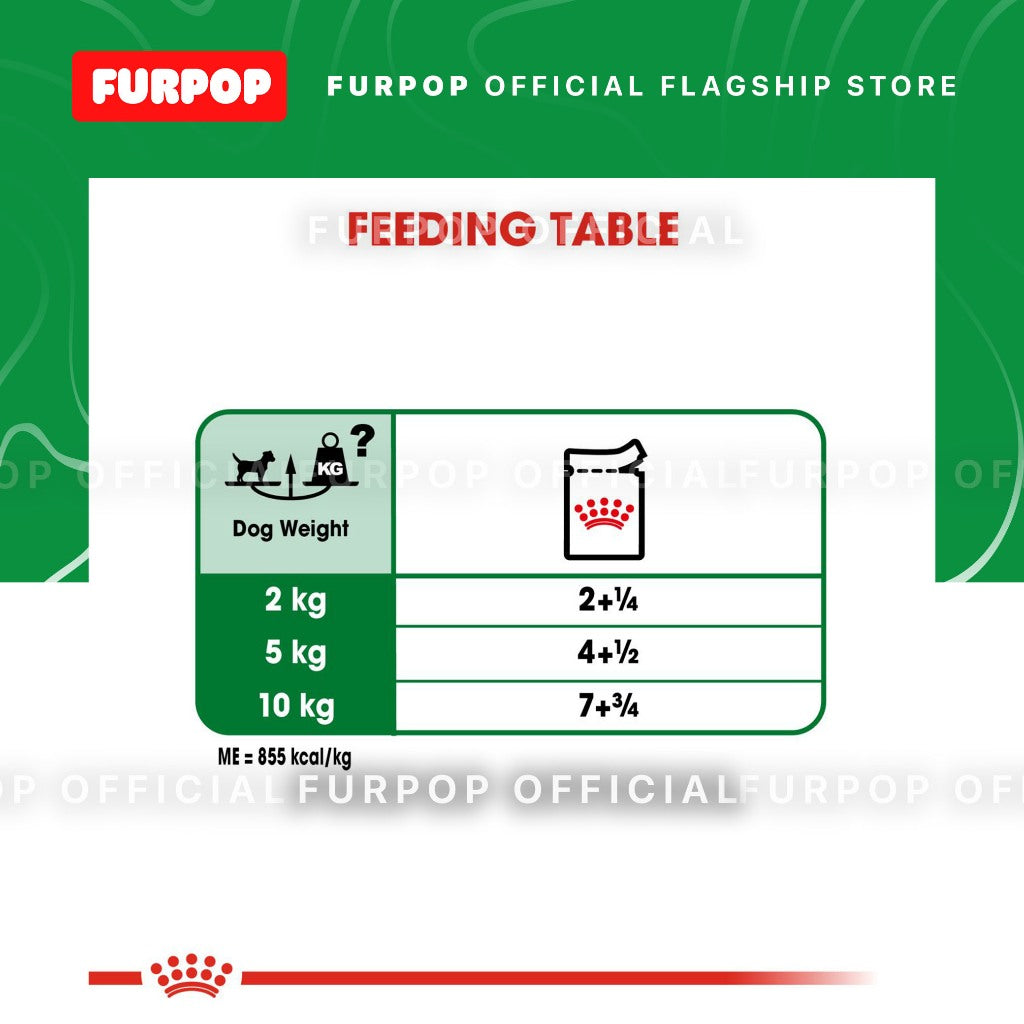 Royal Canin 12pcs Mini Adult 1BOX(85g x 12pcs) Wet Dog Food - Size Health Nutrition | FURPOP