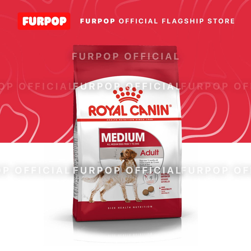 Royal Canin Medium Adult (4KG) Dry Dog Food - Size Health Nutrition | FURPOP