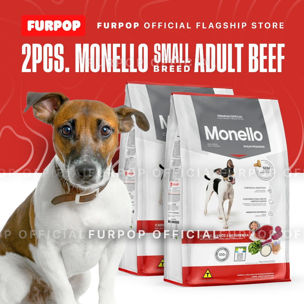Monello Special (2pcs 1kg) 2KG Small Breed Adult Dog Beef, Rice & Beet | FURPOP