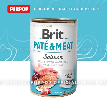 12pcs Brit Pate and Meat Dog in Can Food GRAIN-FREE 400g | FURPOP