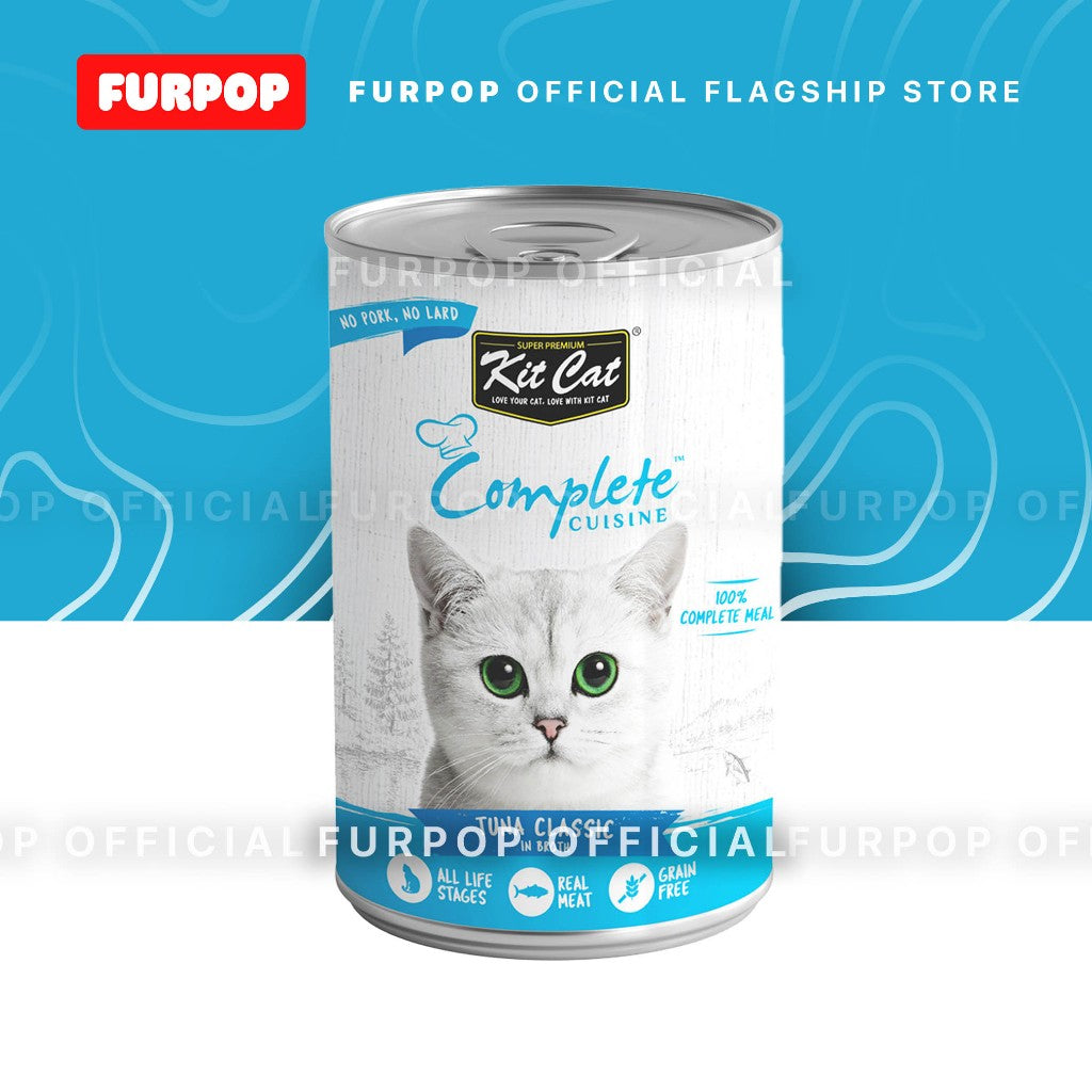 Kit Cat Complete Cuisine in Broth Tuna Classic Premium Wet Cat Food