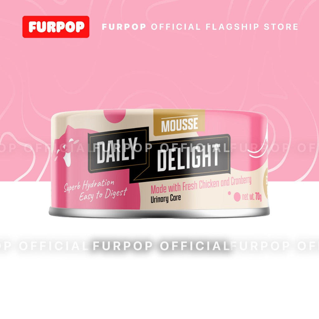24pcs Daily Delight Mousse (1BOX 70 / 80g) Wet Cat Food Canned | Furpop