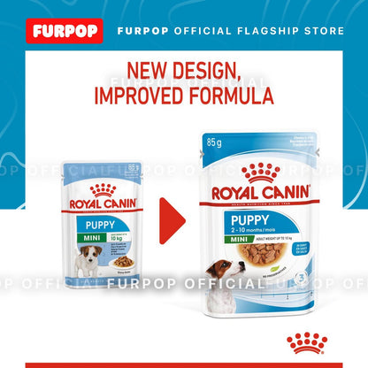 Royal Canin 12pcs Mini Puppy 85g x12pcs. Wet Dog Food - Size Health Nutrition | FURPOP