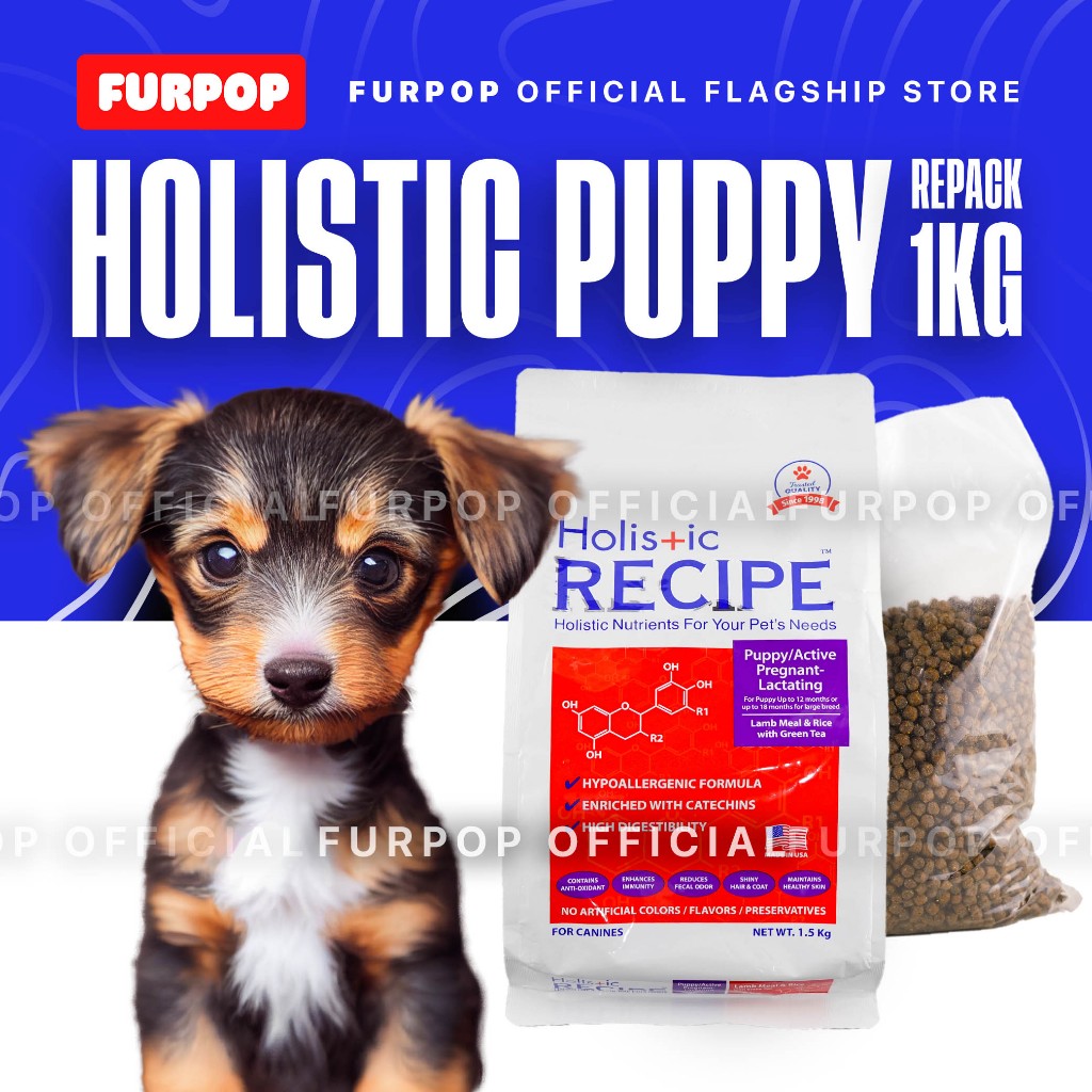 Holistic Recipe Puppy Dry Food Dog Food with Lamb Meal & Rice REPACK 1KG | FURPOP OFFICIAL