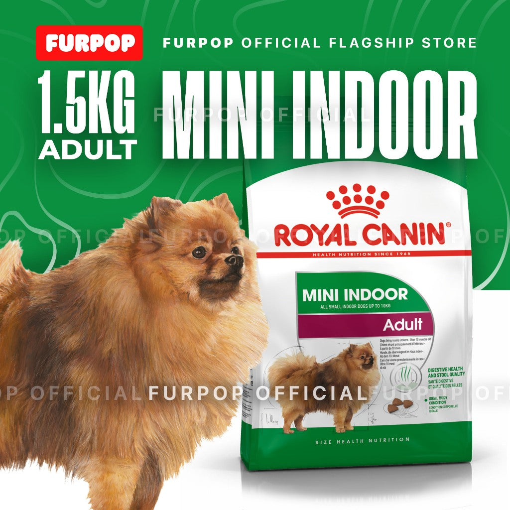 Royal Canin 1.5KG Mini Indoor Adult (1.5kg) Dry Dog Food - Size Health Nutrition