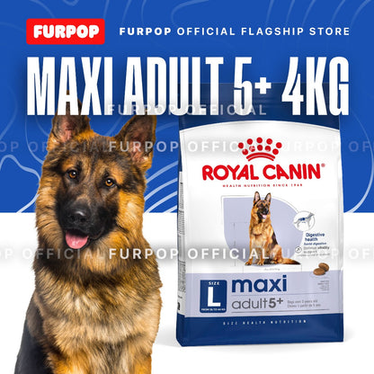 Royal Canin Maxi 5+ Adult (4KG) Dry Dog Food - Size Health Nutrition | FURPOP