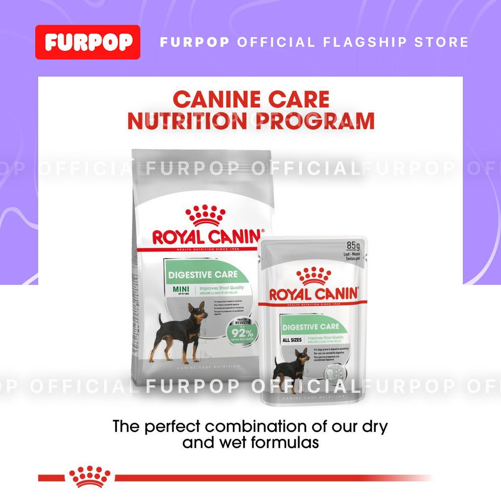 Royal Canin 12pcs Digestive Care (85g x 12 pouches) Adult Wet Dog Food - Canine Care Nutrition